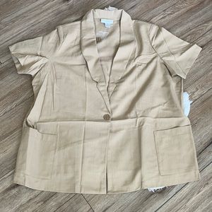 NWOT Brylane Woman Collection Short Sleeve Blazer